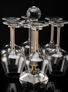 客厅玻璃酒柜玄关家居装饰品红酒架轻奢高档创意酒杯摆Z件乔迁礼