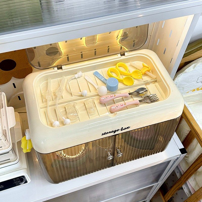 快速发货宝宝奶瓶收纳盒r婴儿用品餐具储存箱辅食工具收纳柜碗碟,淘宝优惠券,粉丝福利购,淘宝优惠卷