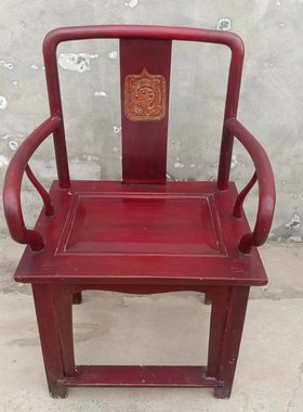 复古旧家具老中堂一套八仙桌太师椅老物件怀旧民俗馆装饰摆件道具