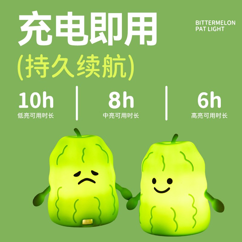 婴儿专用小夜灯宿舍床上用卧室充电硅胶拍拍灯主卧R2025新款床头 - 图1