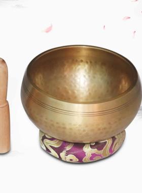 尼泊尔瑜伽冥想唱碗，手工佛音碗，铜出纯铜碗，冥想碗，满月碗