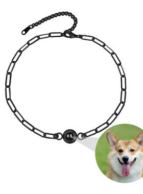 跨境爆款投影情侣手链100种语言简约ins风高清彩照定 制饰品