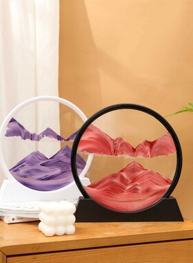 工厂直销3d流沙画客厅摆件跨境创意立体沙漏画动景装饰家居礼物