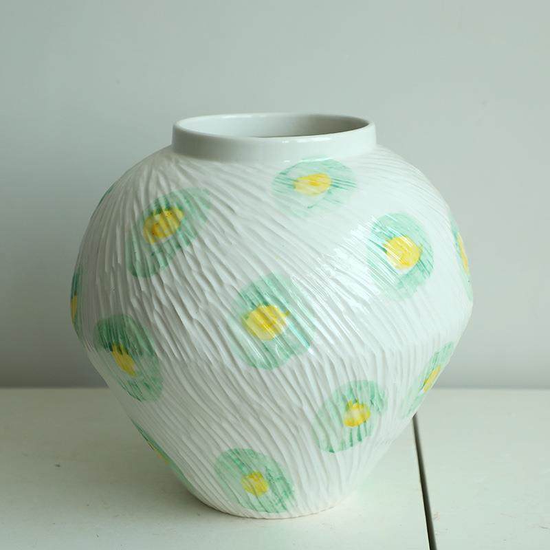 园风奶油风景镇陶德瓷花瓶现酒店民宿插花田DXC代简约摆件罐子,淘宝优惠券,粉丝福利购,淘宝优惠卷