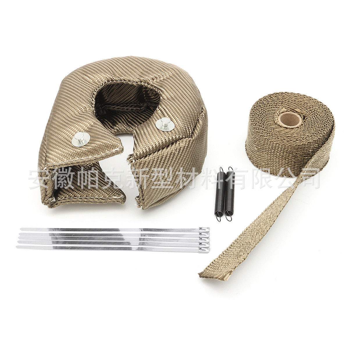 内外玄武岩耐高温防护罩阻燃td05增压器隔热保温棉T3涡轮罩夹克 - 图1