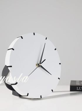 现代简约样板间客厅餐厅电视柜时钟表静音挂墙钟摆件家居软装饰品