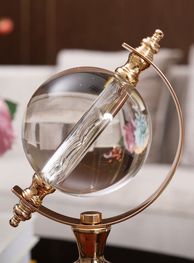 家居装饰品样板房摆件装饰水晶球地球仪摆件书房客厅酒柜创意摆件