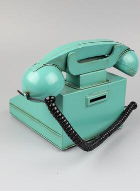 复古老式电话机模型7080年代座机客厅酒吧橱窗柜摆件摄影道具摆设