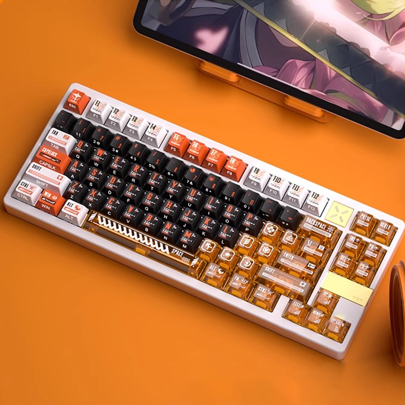 地平线主题双刻透光键帽五面u热升华UV工艺原厂高度PBT磁轴键盘帽 - 图3