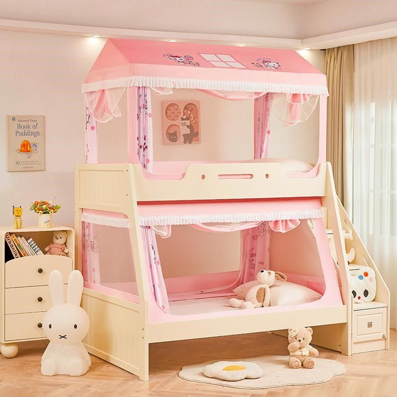 A类儿童城堡款上下铺子母床蚊帐房屋遮光床帘回底伸缩款1.2*1.9床,淘宝优惠券,粉丝福利购,淘宝优惠卷