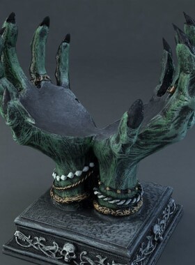 新款万圣节恶魔之手收纳支架黑暗剧本杀布景工艺品摆饰装饰品