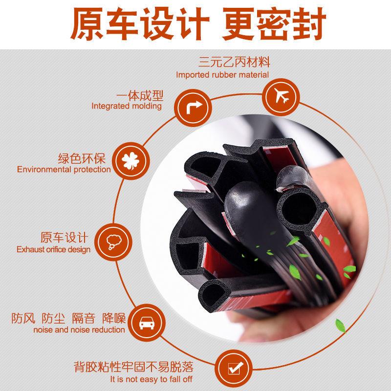 奥迪A1A3A4LA5Q2LQ3Q5LQ7专用汽车密封条车门隔音防尘胶条配件 - 图2