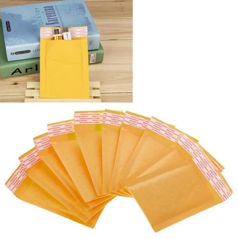 推荐1pc Bubble Bag Yellow Kraft Paper Bubble Envelopes Film - 图3