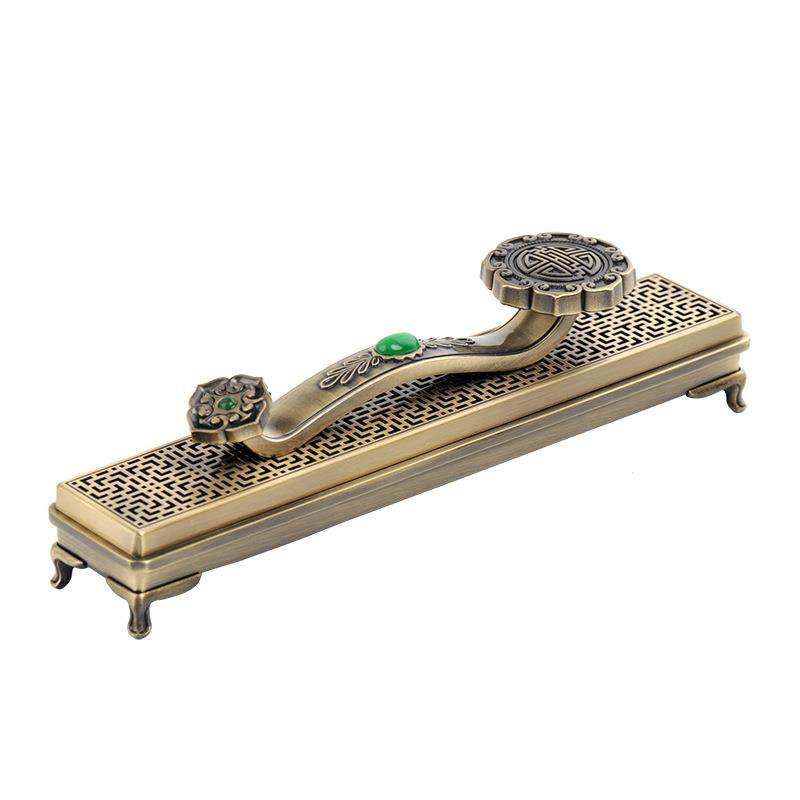 如意合金卧香炉家用室内线香炉香盒香插檀香沉香熏香炉仿古香薰炉,淘宝优惠券,粉丝福利购,淘宝优惠卷