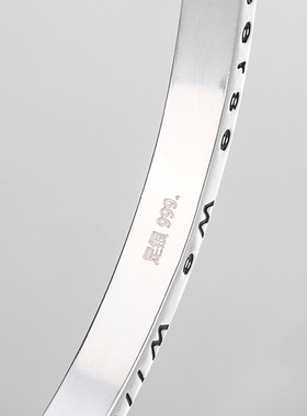 一鹿有你足银手镯小众简约开口手镯设计ins圣诞礼物送女友