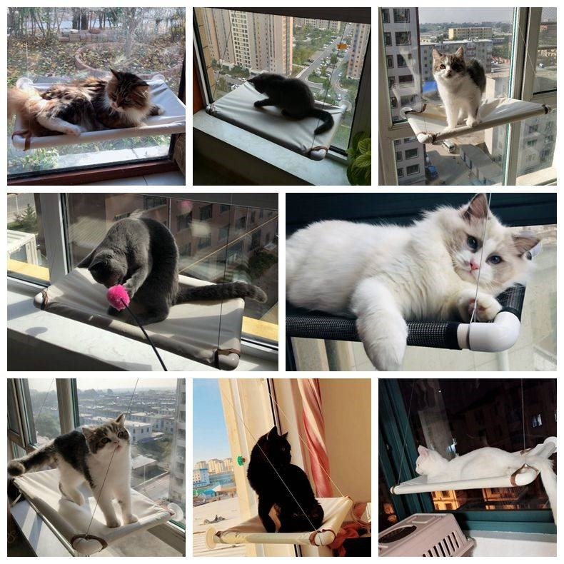 猫吊床挂窝吸盘式猫窝四季通用猫咪吊床窝窗台秋千小宠物猫咪2020 - 图2