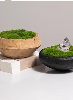 艺贝现代新式实木中盆永生苔藓绿YB-DZ-HY植室洽谈桌样板间茶花桌