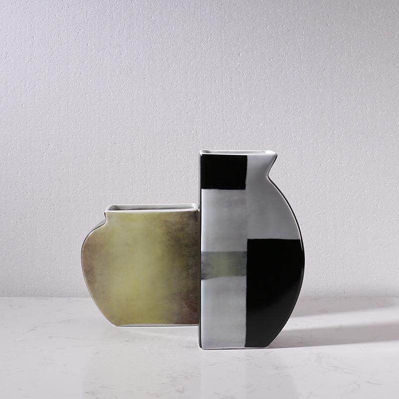 现代约异形陶花瓶瓷件样板房家具ZLZ城酒简店KTV酒吧客摆厅家居软,淘宝优惠券,粉丝福利购,淘宝优惠卷