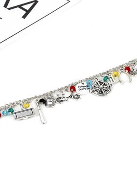 影视周边热款 怪奇物语斧头磁带自行车多组合手链 女士百搭配饰