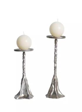 简约复古轻奢树脂山丘烛台摆件样板间售楼处酒店大厅客厅玄关饰品