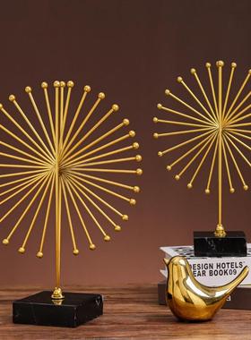 轻奢抽象时来运转铁艺摆件创意家居办公室客厅电视柜桌面装饰品