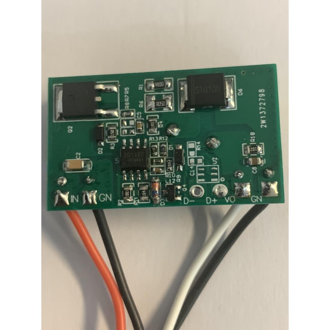 基于EG1190宽电压输入电源方案 3A非隔离DC-DC方案DEMO板 - 图0