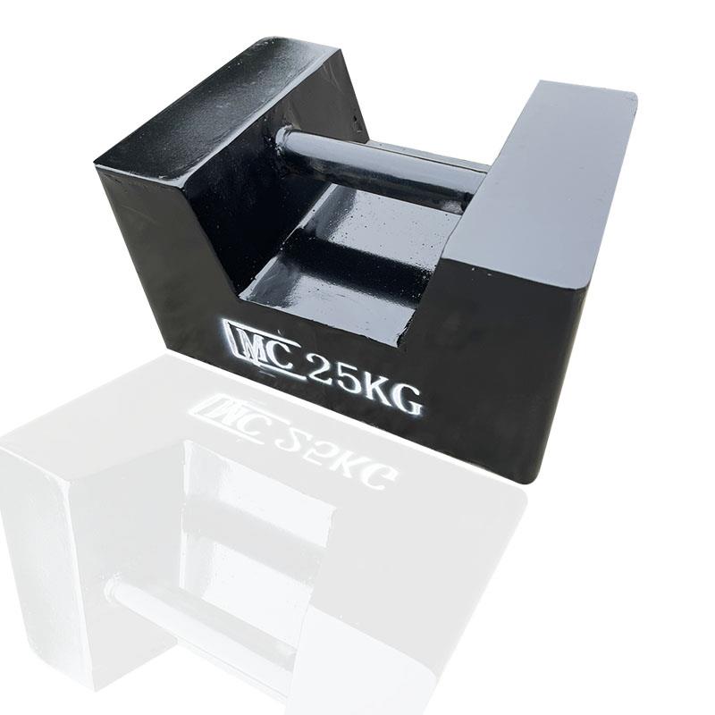 锁型铸铁砝码25kg20千克10KG吨地磅校准健身标准法码电梯配重铁块
