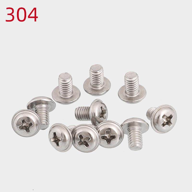 304 nickel-plated black zinc desktop computer chassis optical drive fixing screw DVD round head padded screw PWM3*4*5