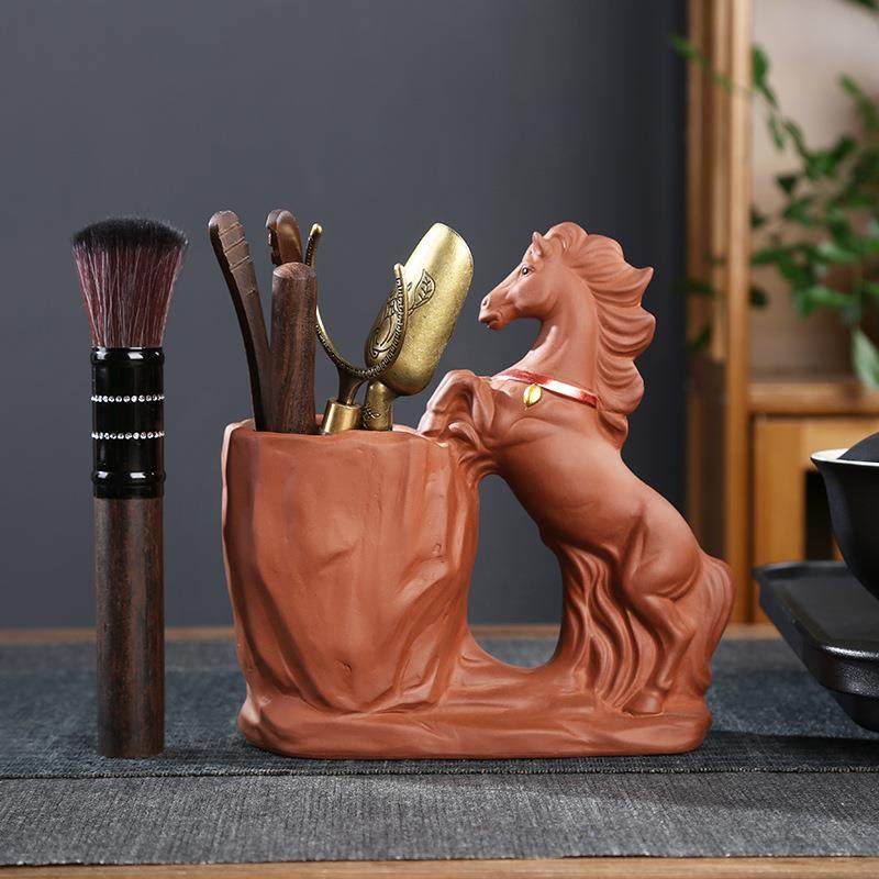 茶道六君子茶具配件黑檀木紫砂红泥马道桶茶夹茶勺茶针茶配件套装,淘宝优惠券,粉丝福利购,淘宝优惠卷