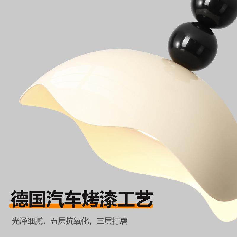 奶油风蛋壳灯法式中古餐厅吊灯孟菲斯餐桌吧台灯复古三头饭厅吊灯,淘宝优惠券,粉丝福利购,淘宝优惠卷