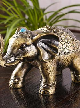 复古大象烟灰缸创意个性潮流带盖防风防灰飞多功能办公家居摆件