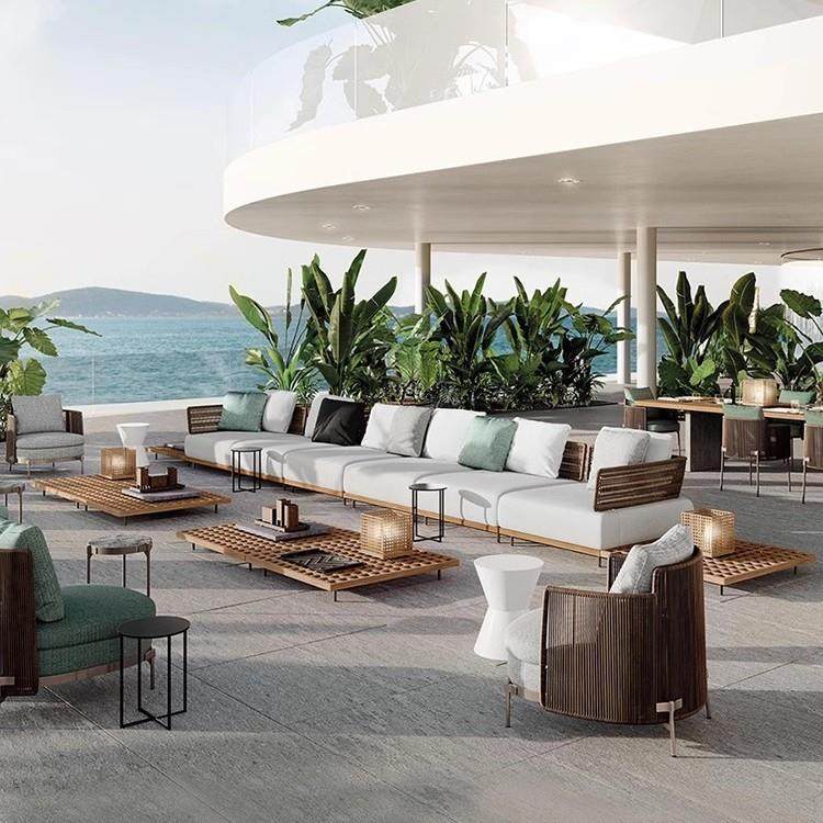 北欧户外沙发柚木藤沙发藤编家具酒店室外阳台客厅休闲椅藤椅沙发,淘宝优惠券,粉丝福利购,淘宝优惠卷