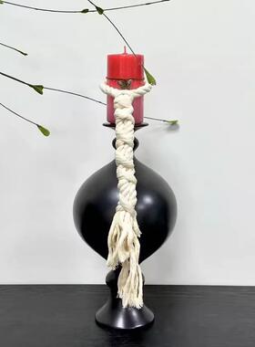 轻奢现代家居闻物烛台电视柜茶几摆件样板房设计师小众高级氛围感