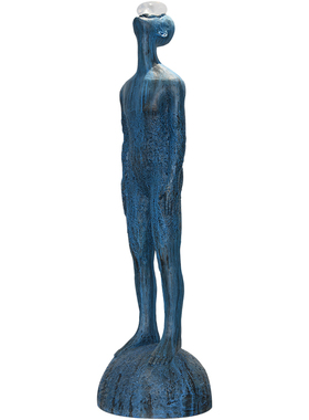 极速抽象人物摆件大型落地雕塑酒店大堂售楼处玻璃钢软装饰品北欧