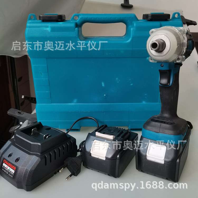 供应锂电充电式电动扳手冲击汽车脚手架子工木两用扳手电动起子 - 图2