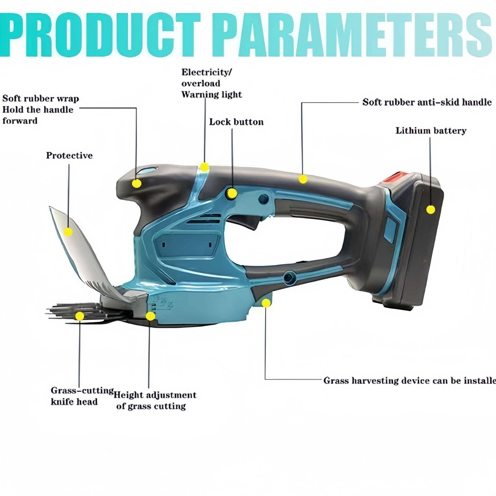 外贸款充电式电动绿篱机便携式无线园林茶树机修剪机农用工具,淘宝优惠券,粉丝福利购,淘宝优惠卷