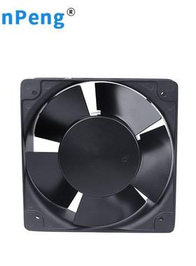 AC15050散热风扇15cm机箱机柜金属铝叶耐高温高转速220轴流风机