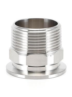 供应卫生级快装六角外丝卡盘外螺纹接头卡箍快速丝扣