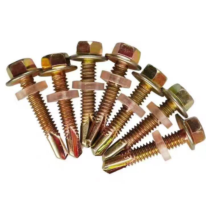 工厂钻尾螺丝六角钻尾螺丝彩钢瓦打铁皮燕尾螺钉钻铁自攻螺钉 - 图2