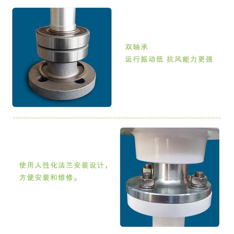 400W500W红灯笼风力发电机垂直轴景观风光互补路灯风机12v24v - 图2