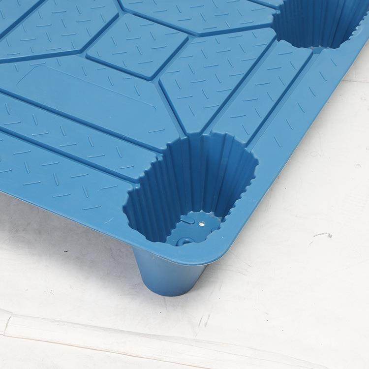 厂家吹塑九脚塑料托盘仓库物流堆货卡板1210平面双面九脚塑料托盘 - 图1