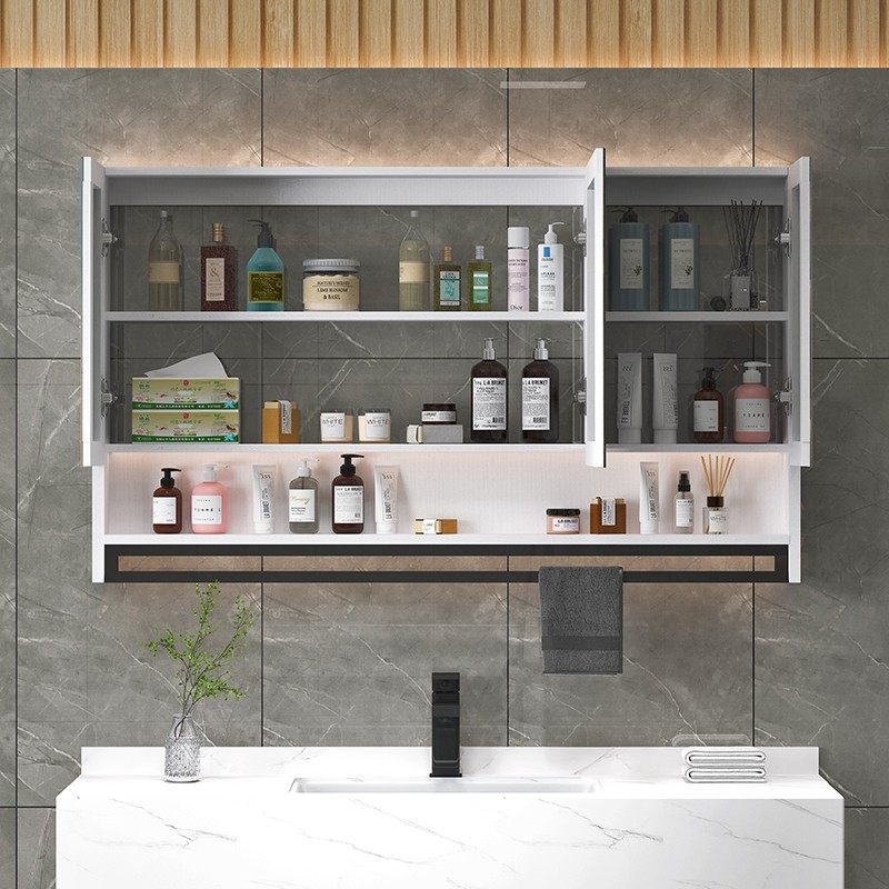 智能浴室镜柜挂墙式带背光灯防雾卫生间镜子置物架单独收纳一体柜,淘宝优惠券,粉丝福利购,淘宝优惠卷