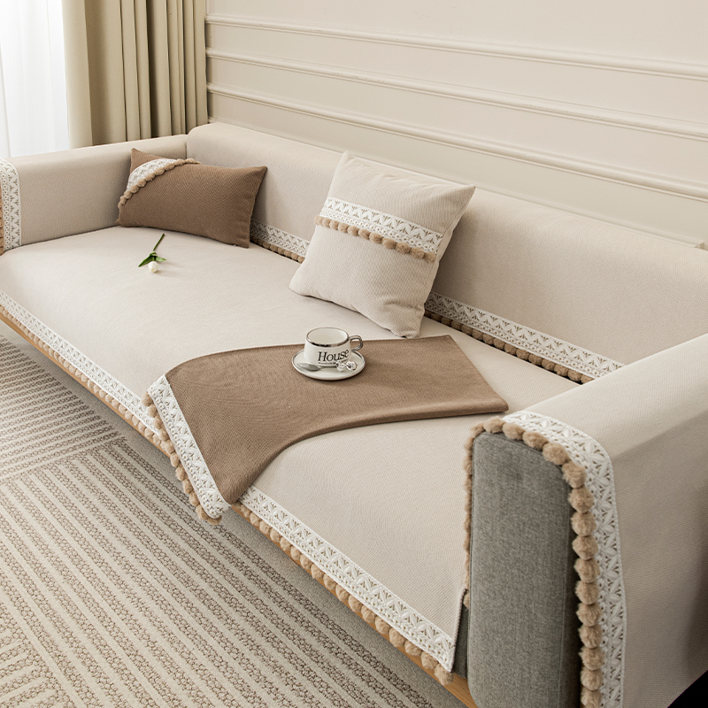 沙发垫子四季通用202p3新款防滑座垫轻奢现代高端皮沙发套罩盖布 - 图3