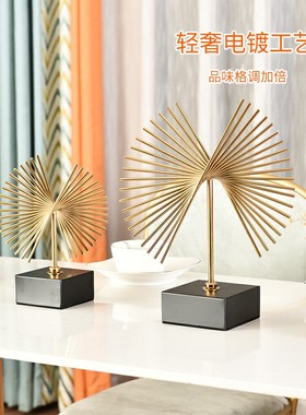 轻奢飞鹰酒柜桌面摆件工艺品金属家居装饰玄关欧式办公室书房摆设