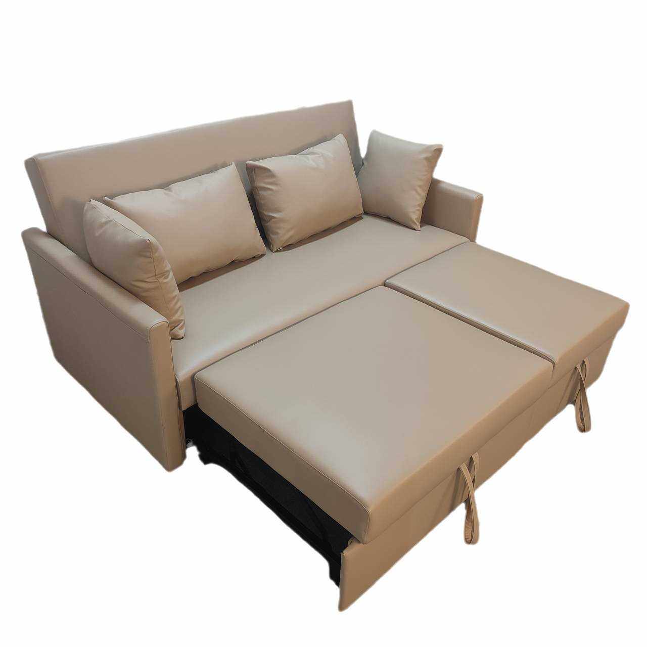 新款直销多功能两用皮艺沙发床公寓酒店出租房推拉双隐藏贵妃可折,淘宝优惠券,粉丝福利购,淘宝优惠卷