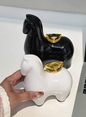 马上有钱陶瓷摆件2026创