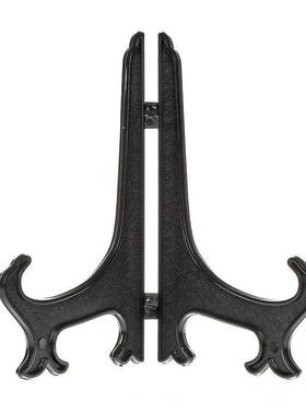 工艺礼品摆饰普洱茶饼展示架圆形陶瓷盘子架礼品挂架盘架摺叠塑料