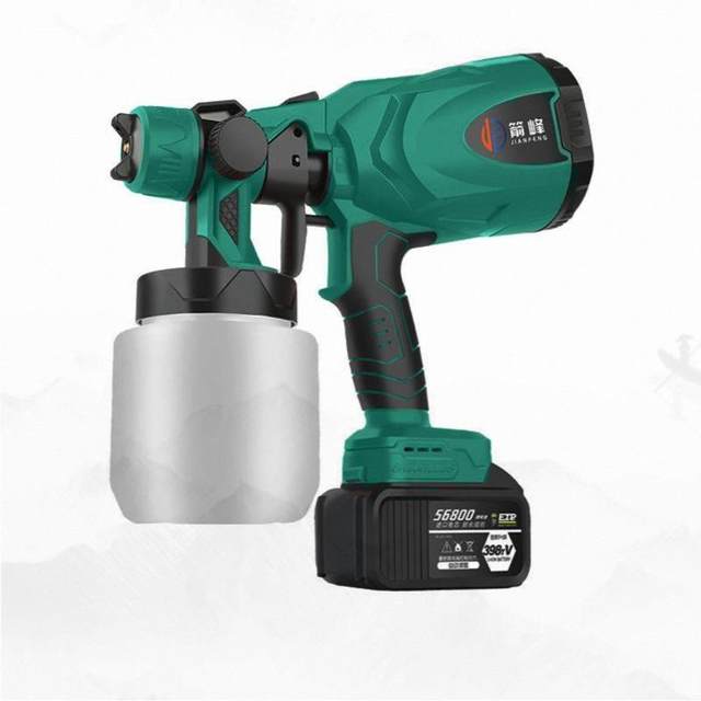 High-power electric paint gun lithium battery small paint latex paint sprayer detachable wireless spraying can tool