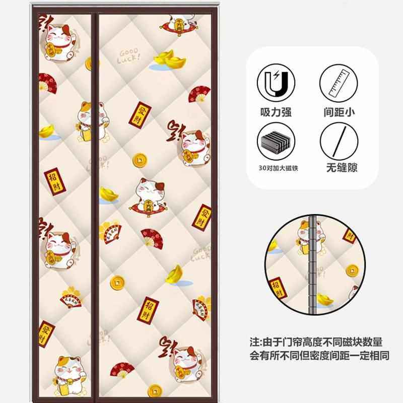 侧开棉门帘冬季保暖防风加厚家用空调隔断帘磁吸挡风保温冬天防寒,淘宝优惠券,粉丝福利购,淘宝优惠卷