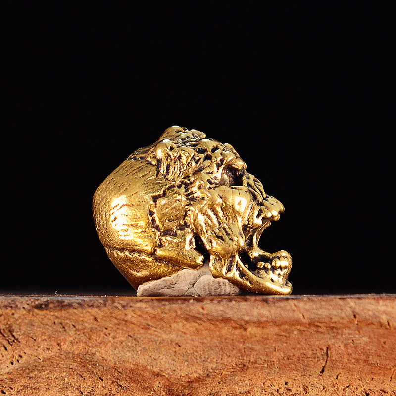 骷髅头热卖手工EDC刀坠串饰挂件黄铜DIY白铜背包尾坠,淘宝优惠券,粉丝福利购,淘宝优惠卷